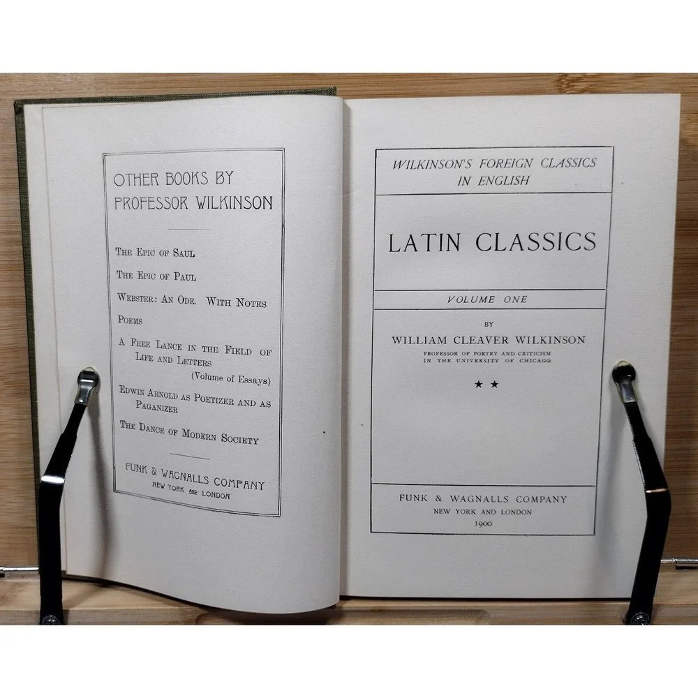 Wilkinson's Foreign Classics in English LATIN CLASSICS Vol. ONE by William Cleav